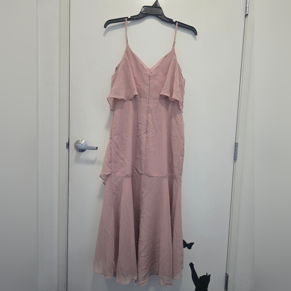 JJs House Blush Asymmetrical Dress - Picture 2 of 8